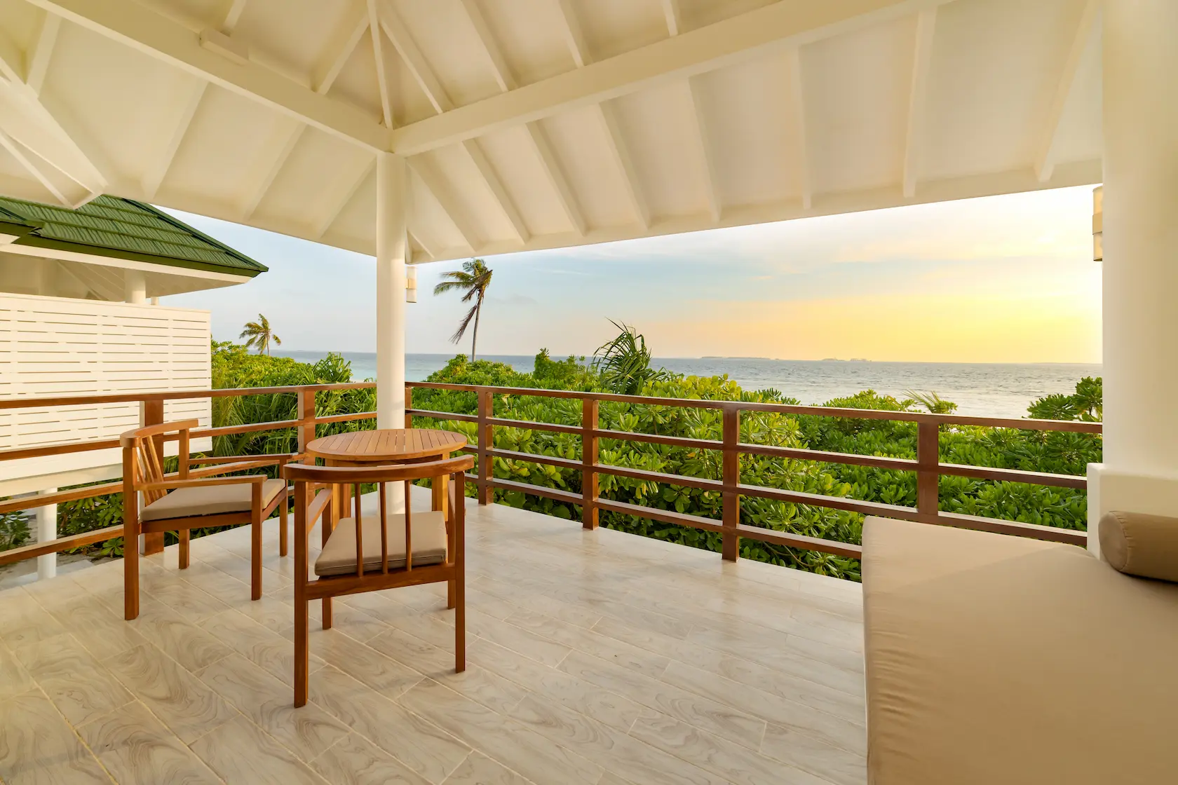 siyam world maldives two storey pool beach residence balcony with elevated tropical luxury views