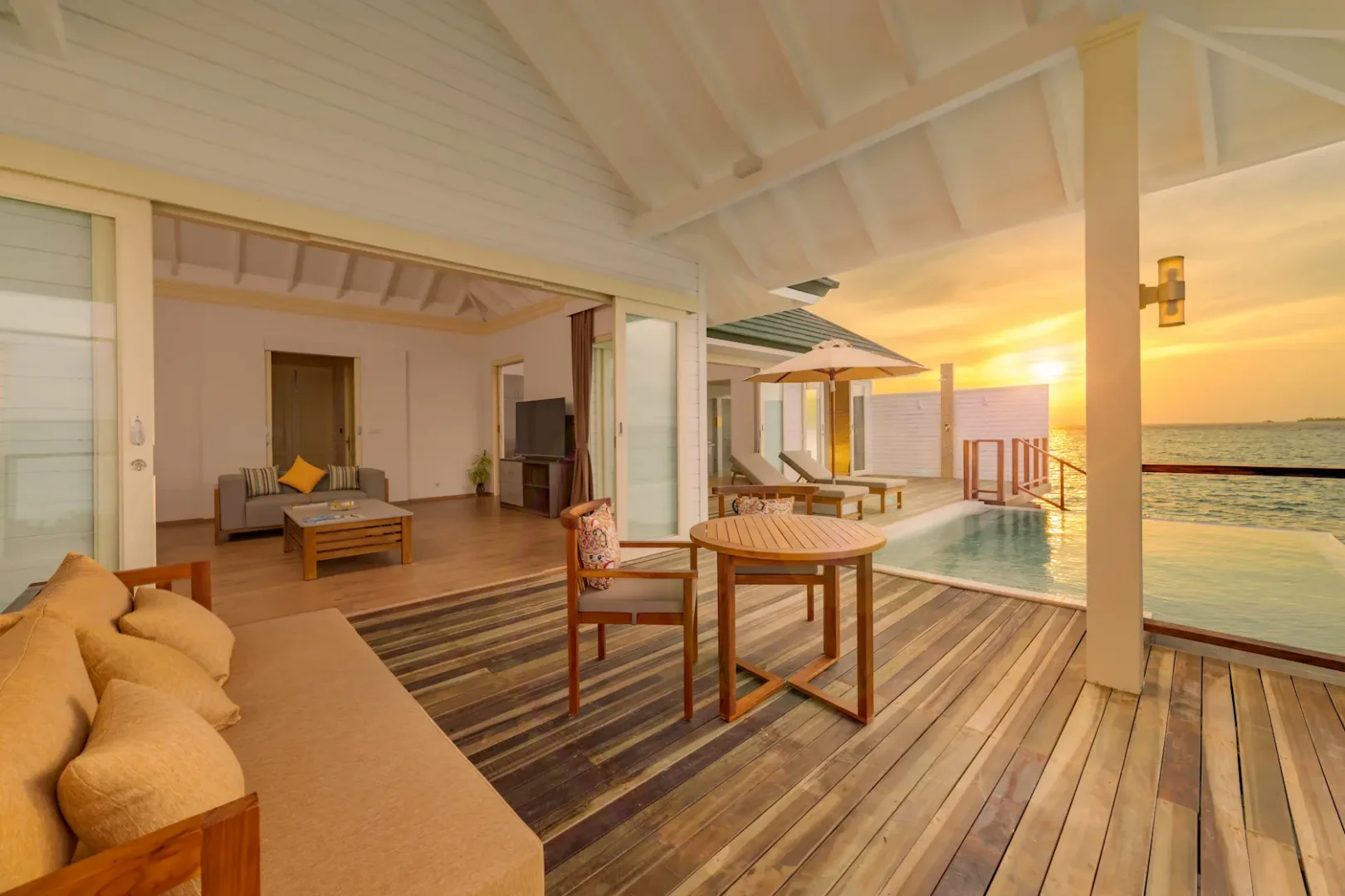 siyam world maldives water pavilion outdoor terrace with tranquil overwater luxury