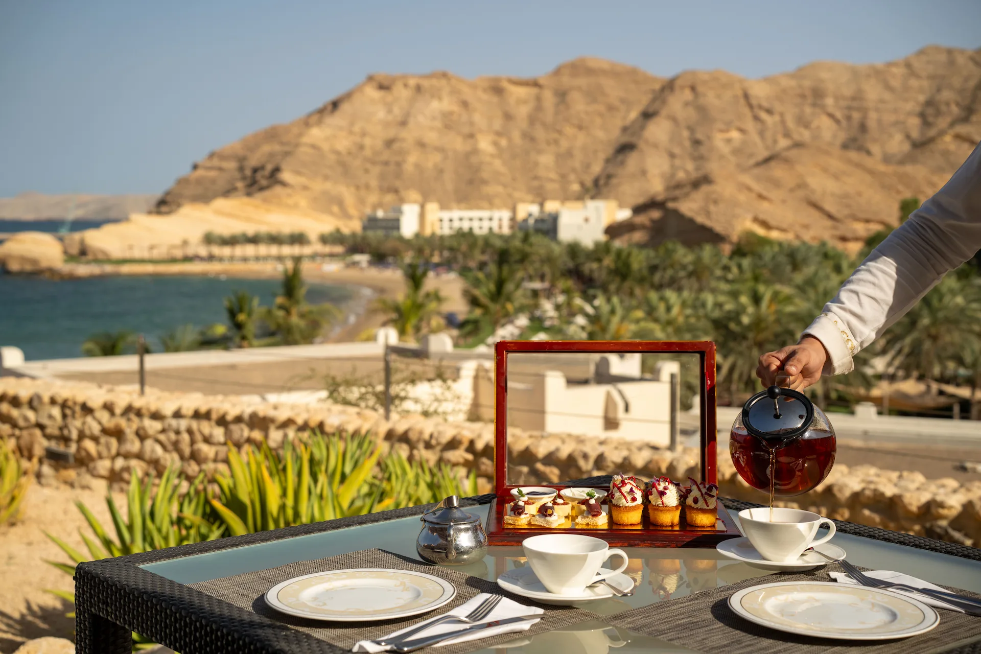 sultanah restaurant interior at al husn hotel muscat oman