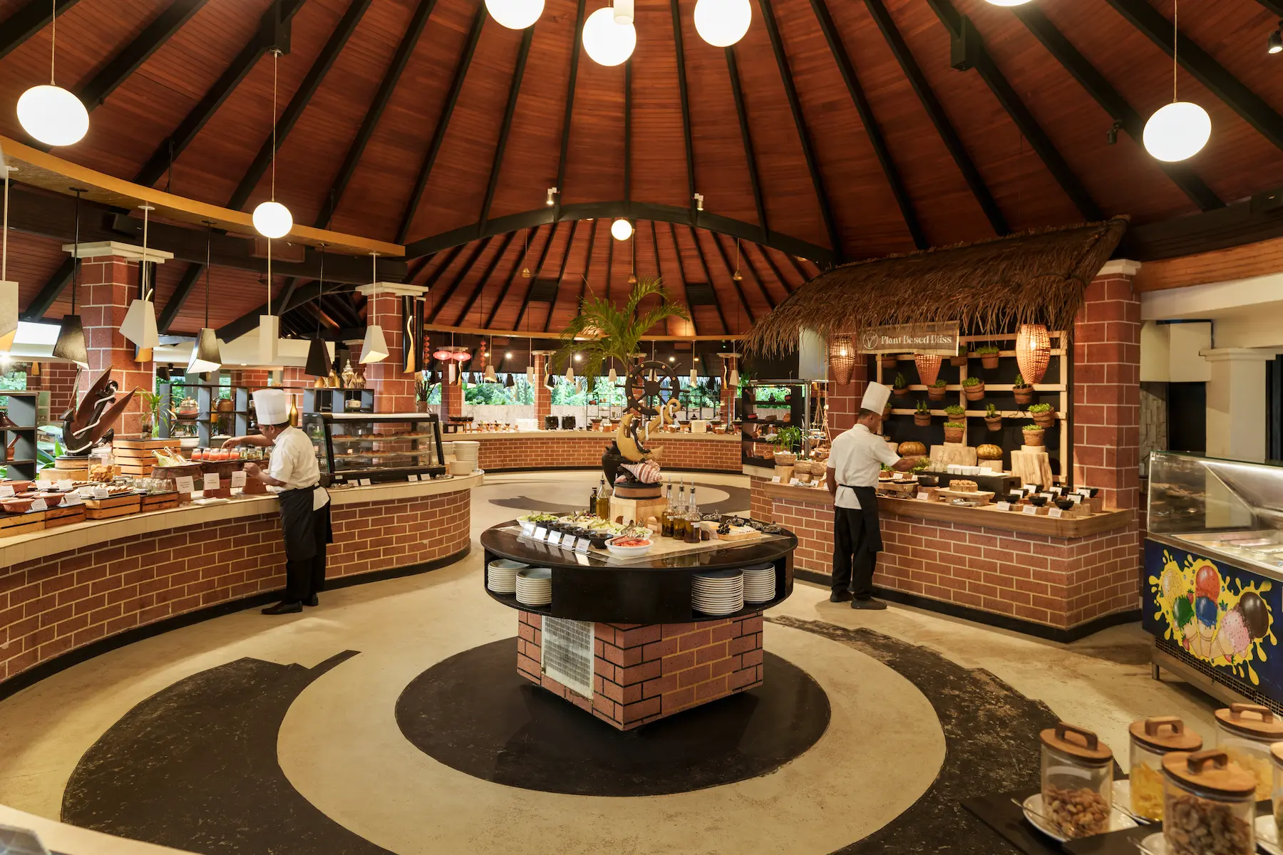 luxury iru restaurant interior at sun siyam iru fushi maldives island dining experience