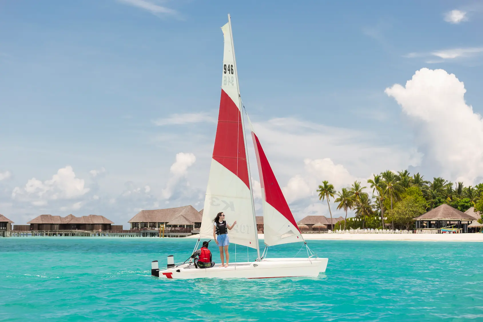 catamaran sailing watersports at sun siyam iru fushi maldives