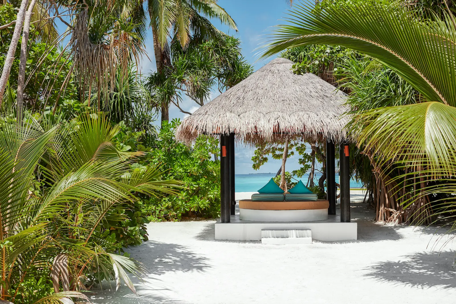 luxury pool beach villa beach access at sun siyam iru fushi maldives private beachfront accommodation
