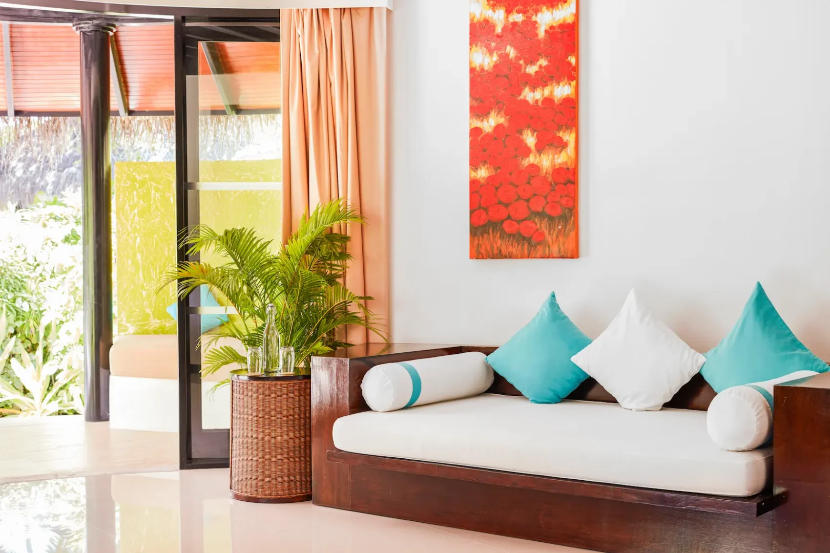 luxury pool beach villa interior at sun siyam iru fushi maldives private beachfront accommodation