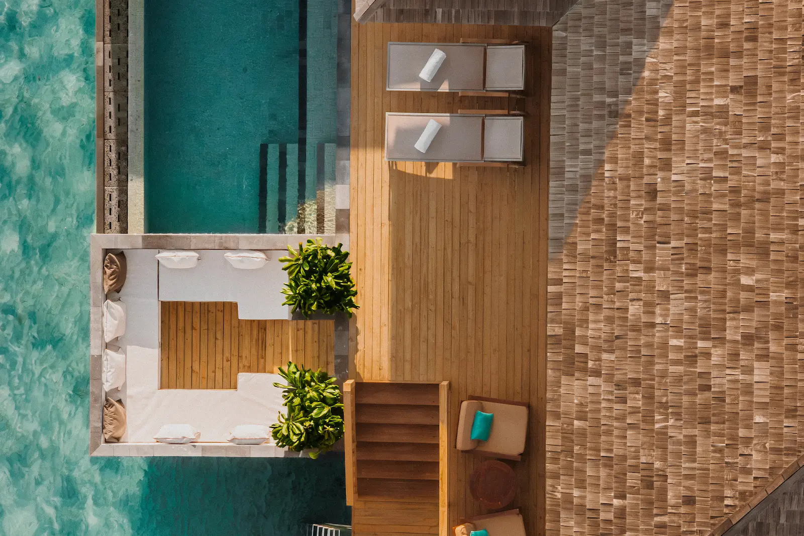 luxury sunset horizon water villa with pool deck at sun siyam iru fushi maldives overwater accommodation