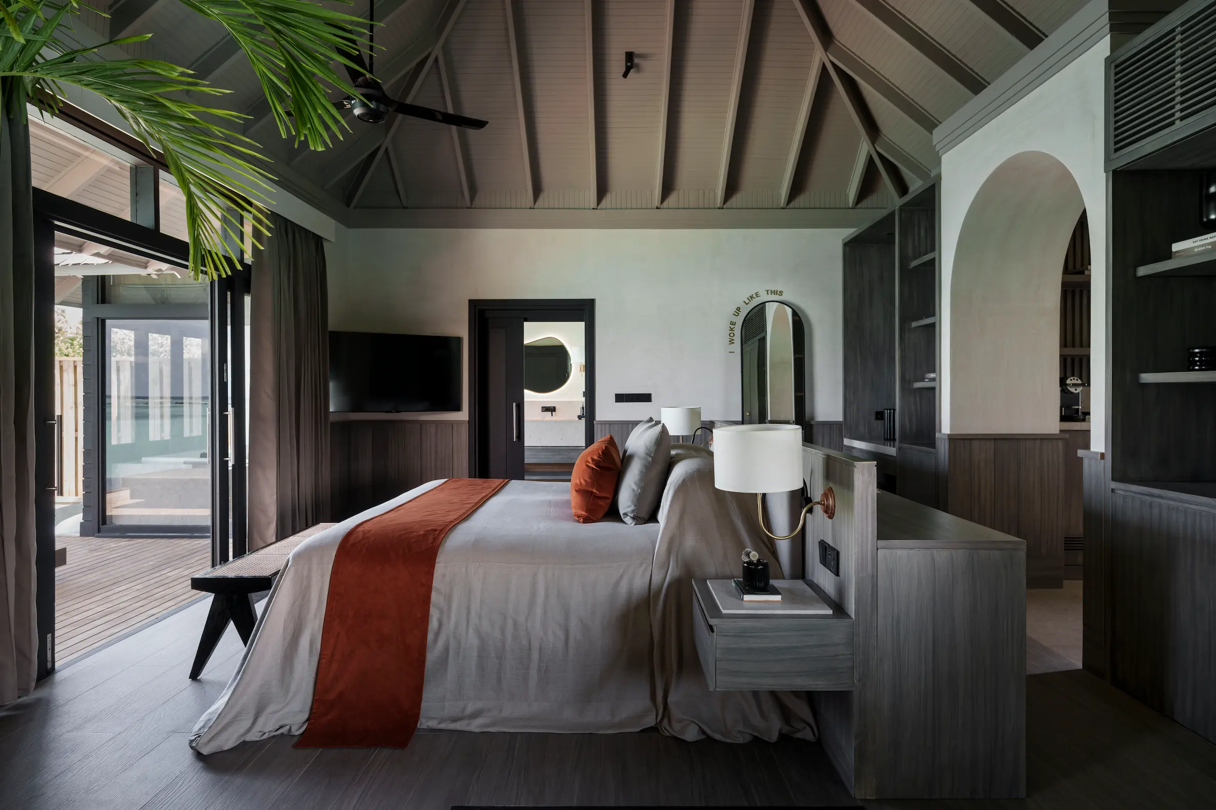 luxury water villa with pool interior at sun siyam iru fushi maldives overwater accommodation