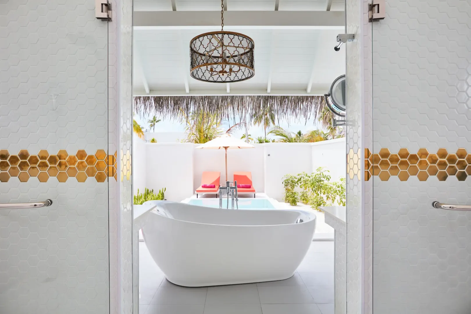 sun siyam iru veli beach residence with pool bathtub maldives