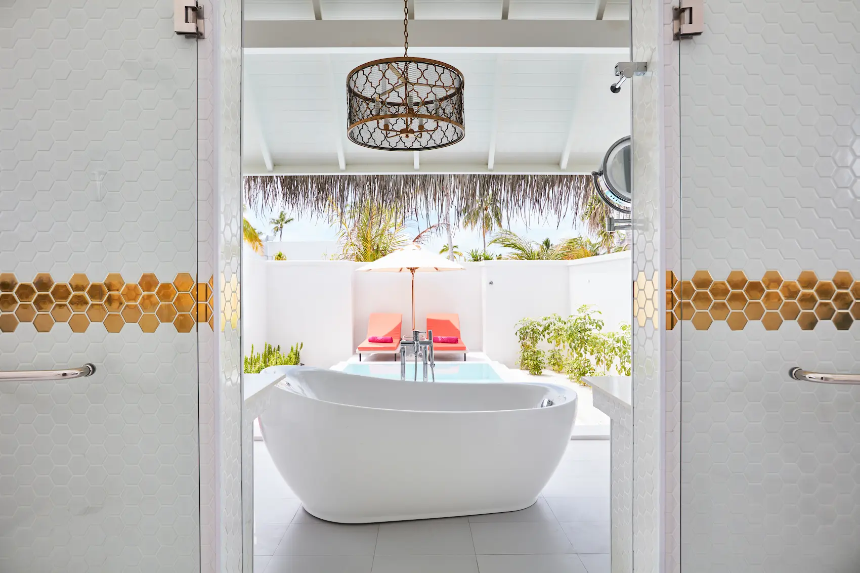 sun siyam iru veli beach residence with pool bathtub maldives