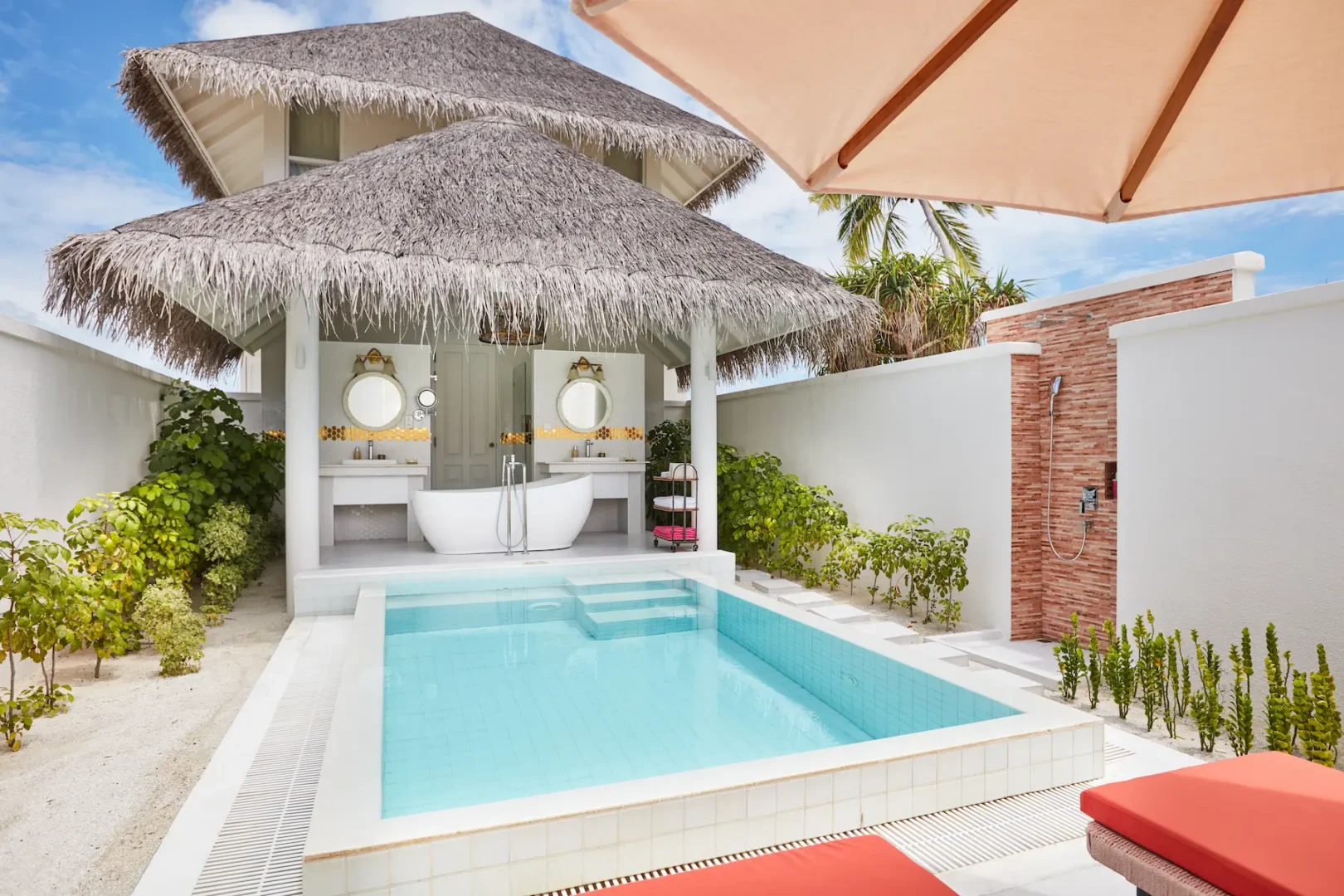sun siyam iru veli beach residence with pool swimming pool maldives