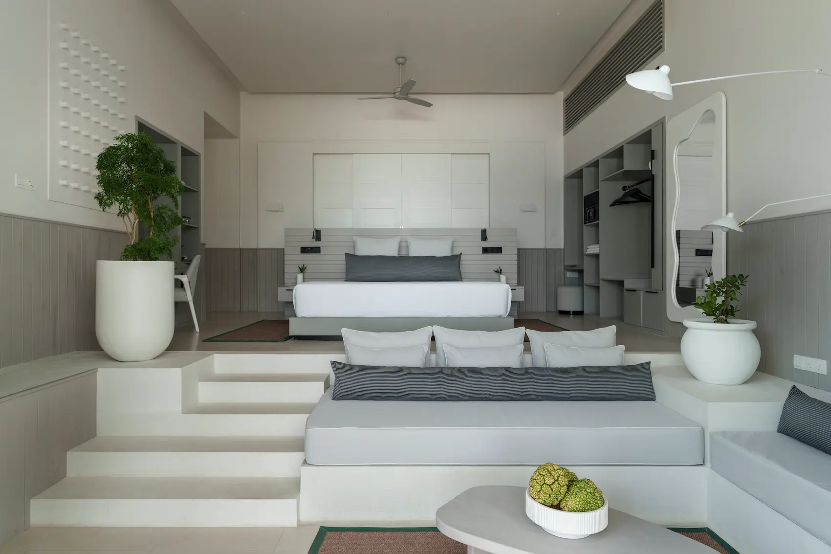 sun siyam iru veli maldives grand beach villa with pool interior showcasing spacious living areas natural textures and refined island design