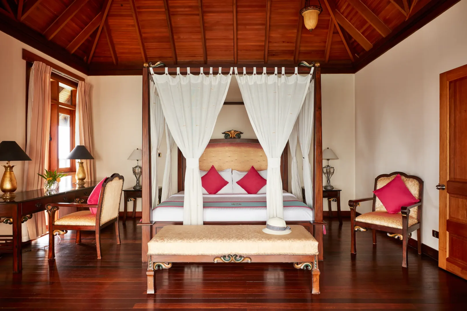 sun siyam vilu reef maldives two bedroom water villa with pool bedroom featuring refined interiors natural light and tranquil overwater surroundings