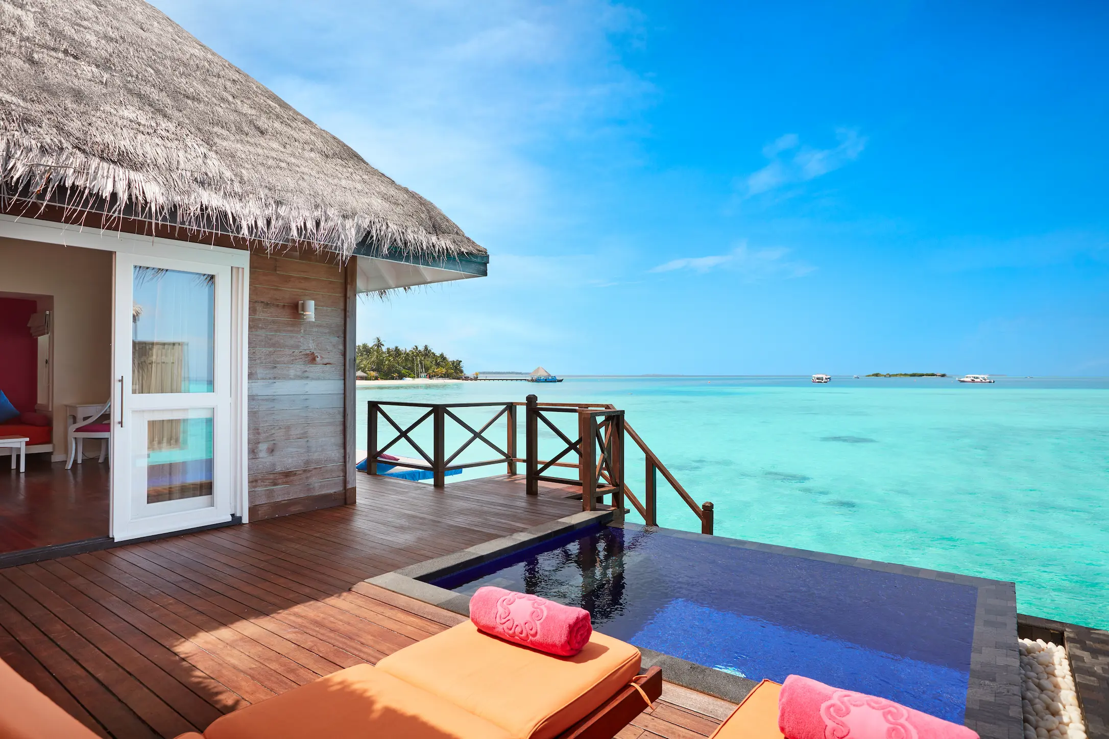 sun siyam vilu reef maldives water villa with pool terrace offering a private overwater outdoor space above the turquoise lagoon