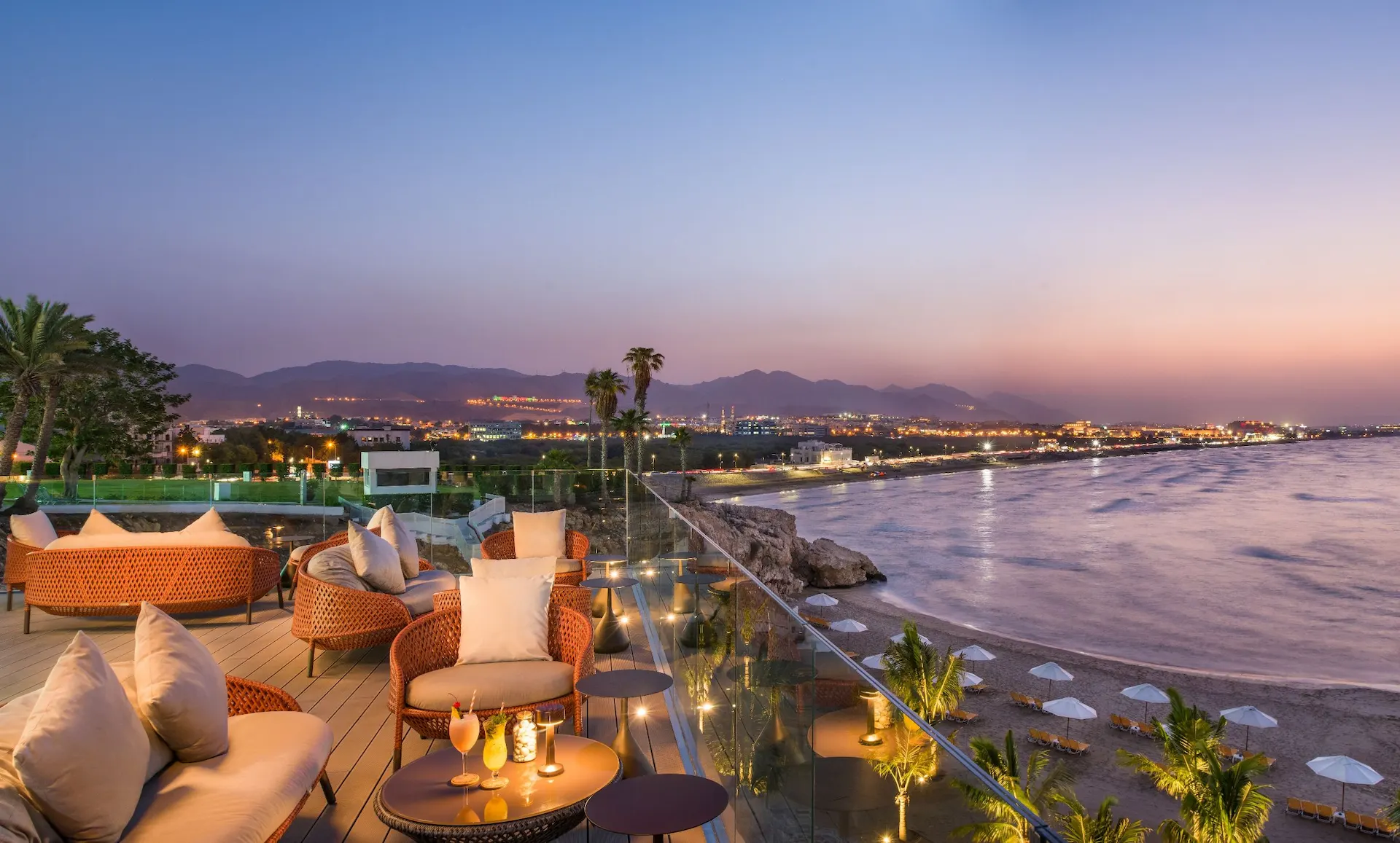 sunset crowne plaza muscat oman