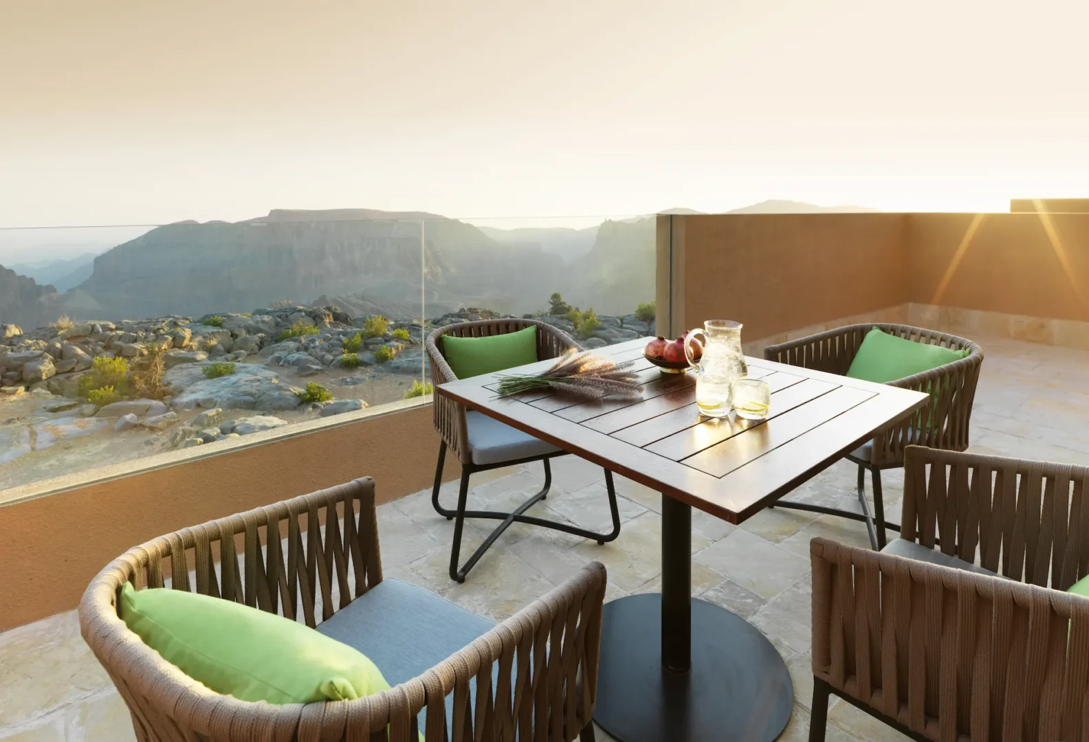 table view three bedroom royal mountain villa anantara al jabal al akhdar oman