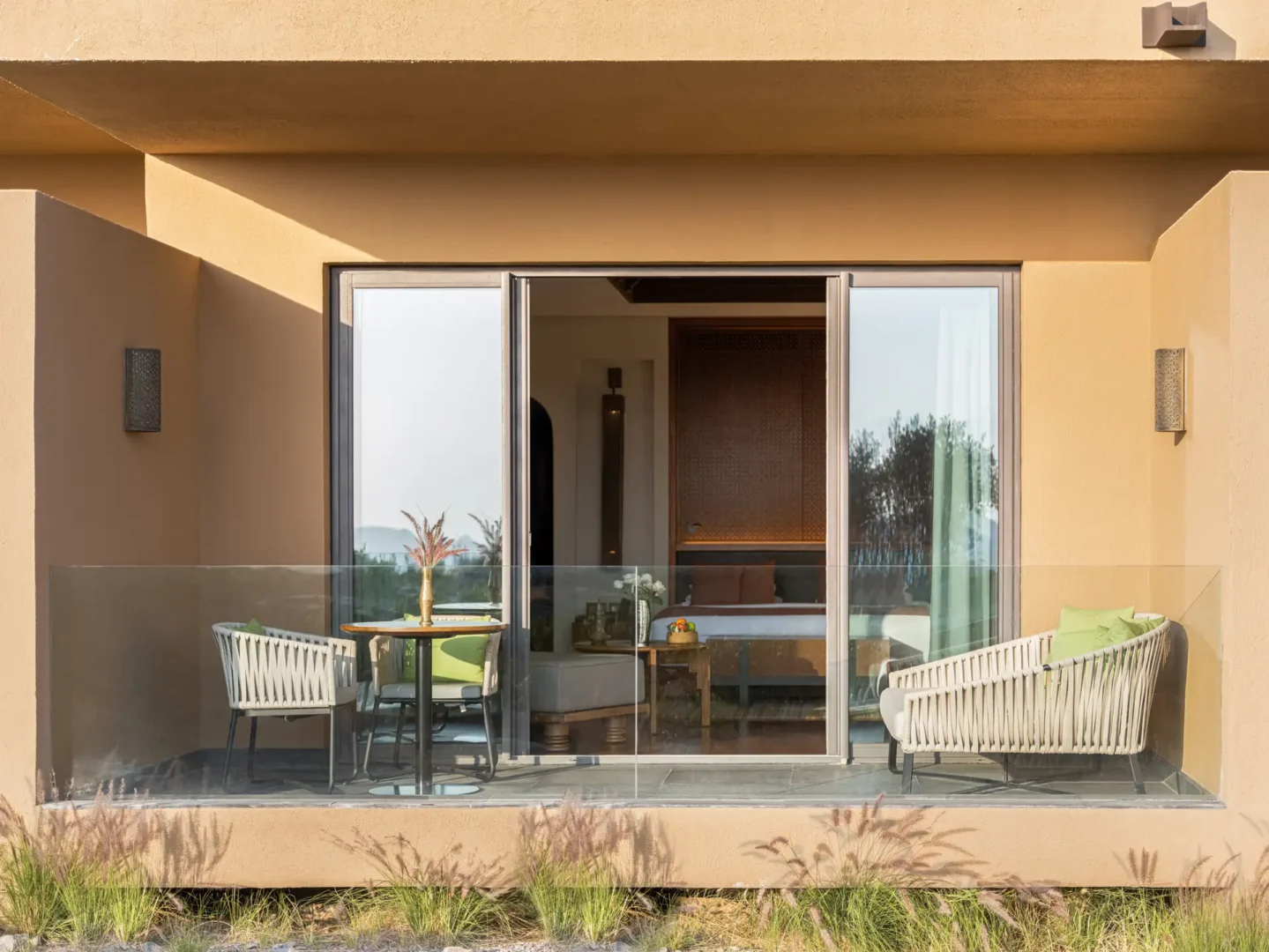 terrace premier canyon view room anantara al jabal al akhdar oman
