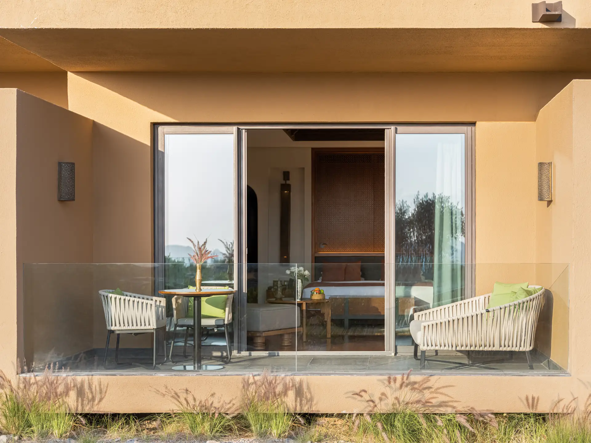terrace premier canyon view room anantara al jabal al akhdar oman