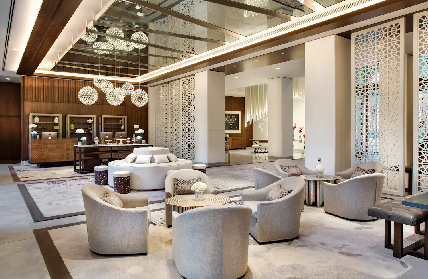 lobby at the heritage hotel dubai