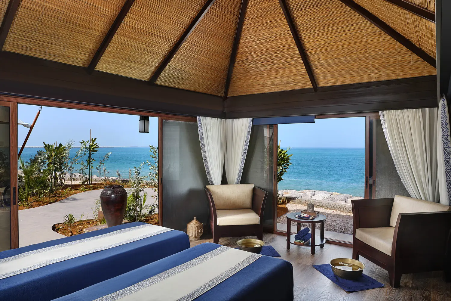 the ritzcarlton al hamra beach spa offering a serene wellness space designed for relaxation and holistic rejuvenation