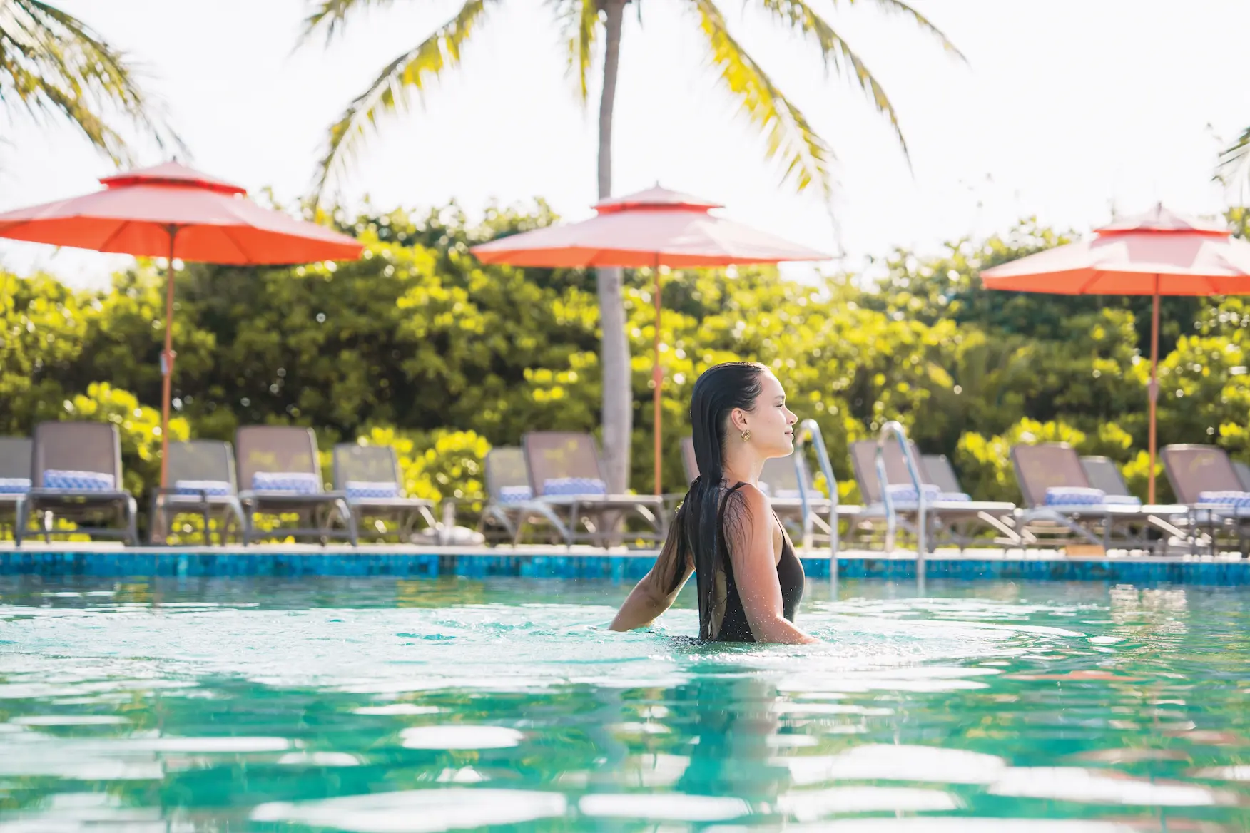 poolside dining experience at bay rouge at varu by atmosphere maldives overlooking the lagoon