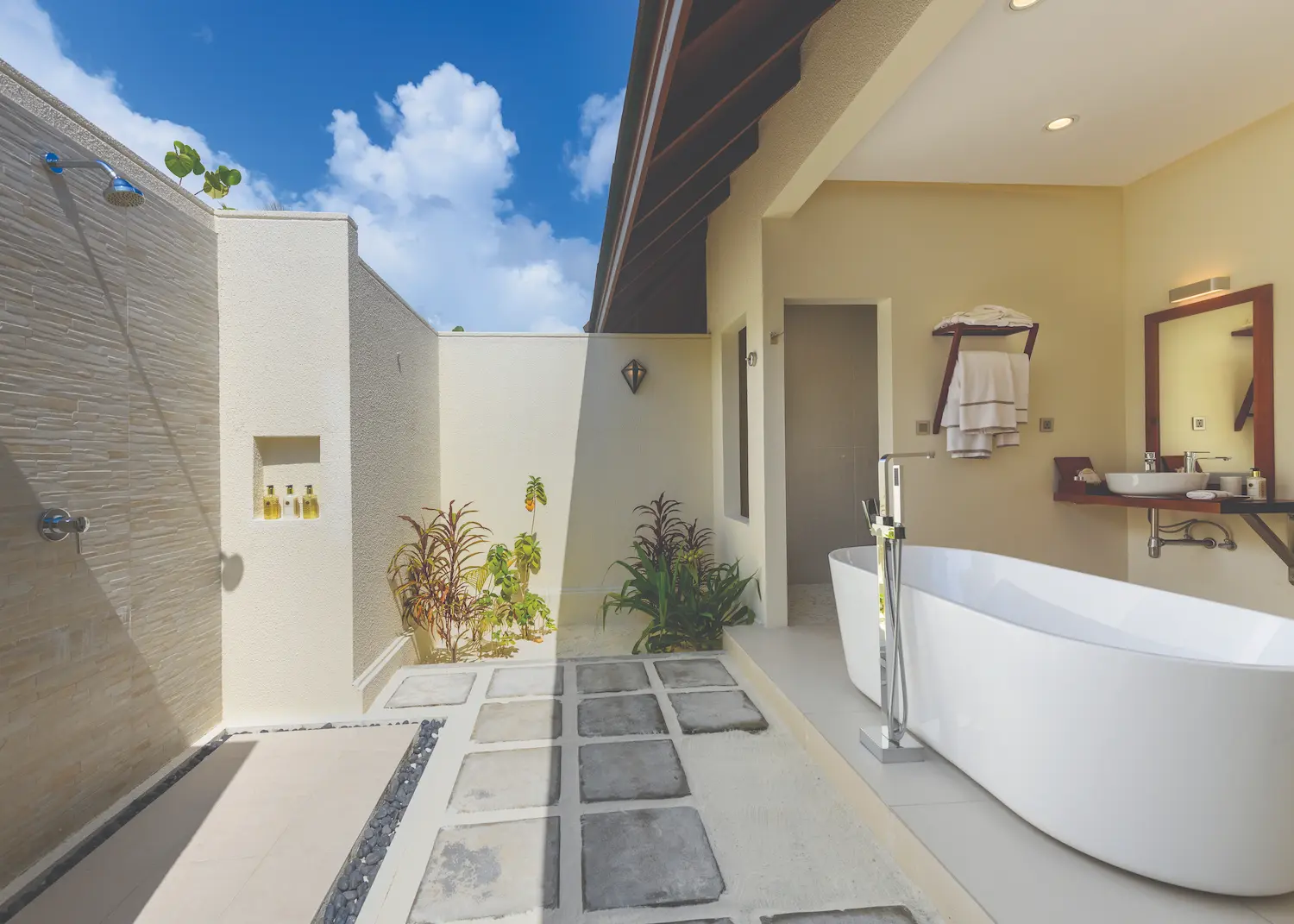 varu by atmosphere maldives family villa bathroom