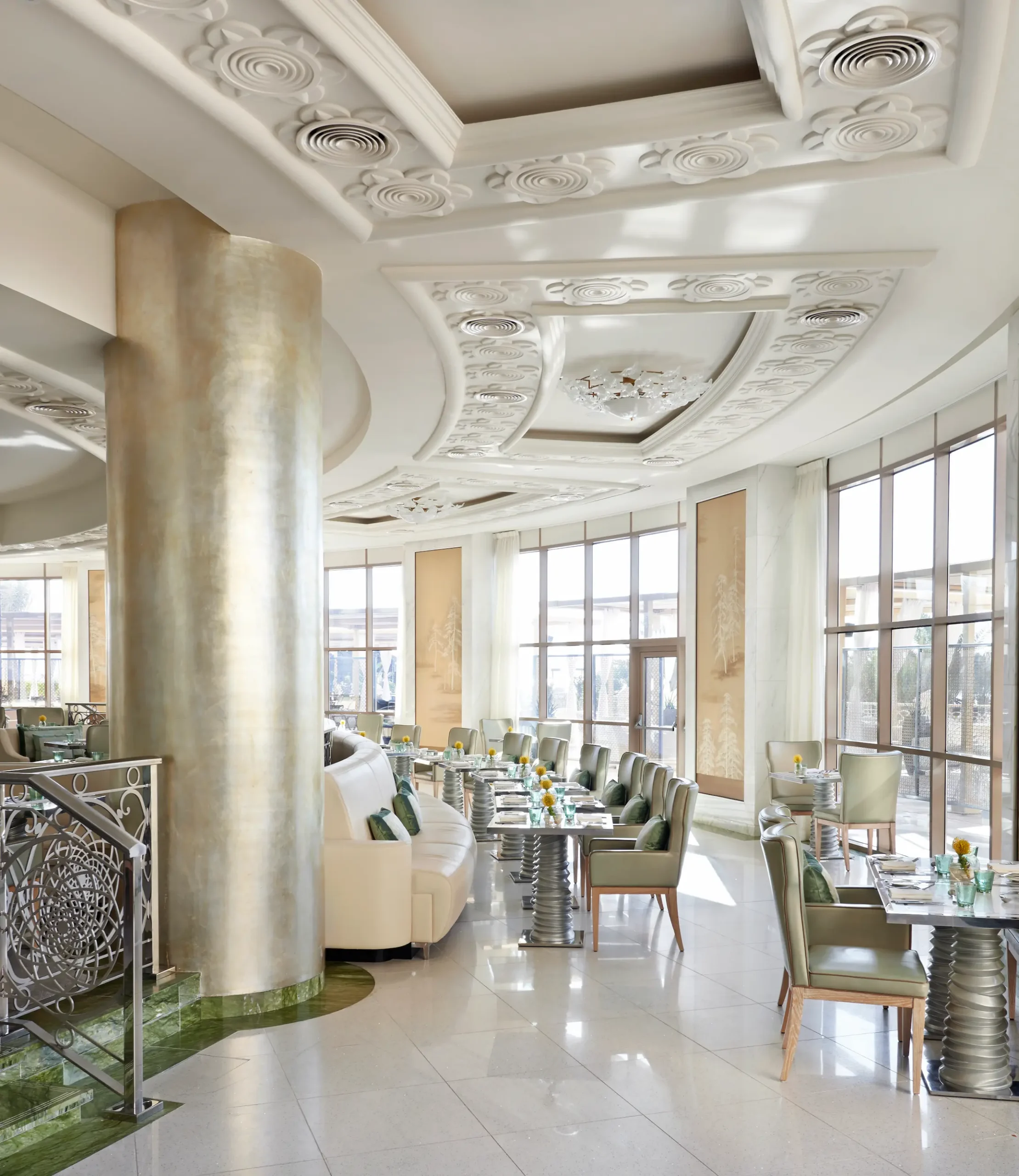 waldorf astoria ras al khaimah qasr al bahar offering an elegant international dining experience in a bright, welcoming setting