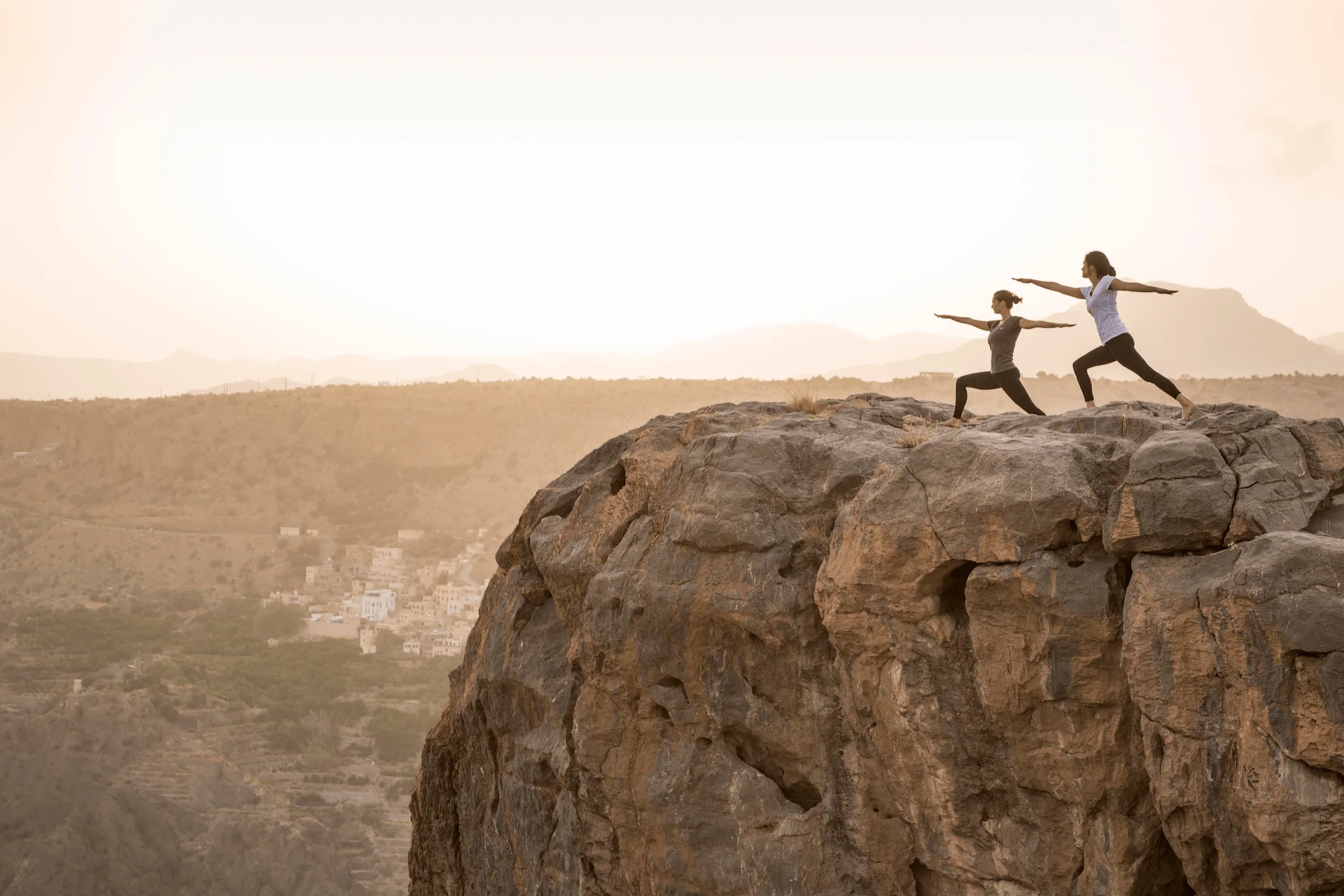 yoga cliff anantara al jabal al akhdar oman