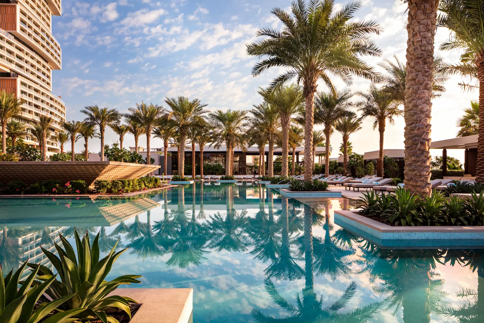 nobu by the beach pool exterior at atlantis the royal dubai