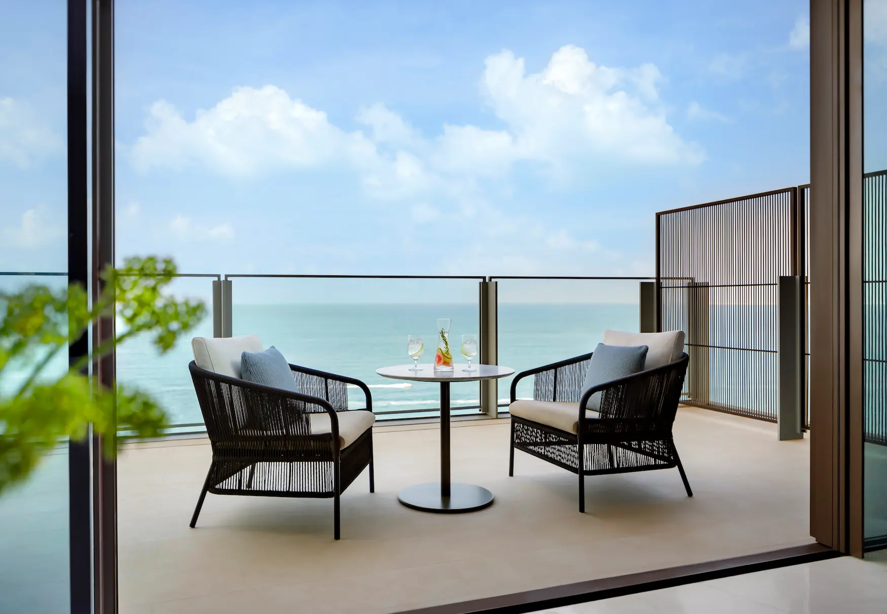 seascape room balcony with sea view at atlantis the royal dubai
