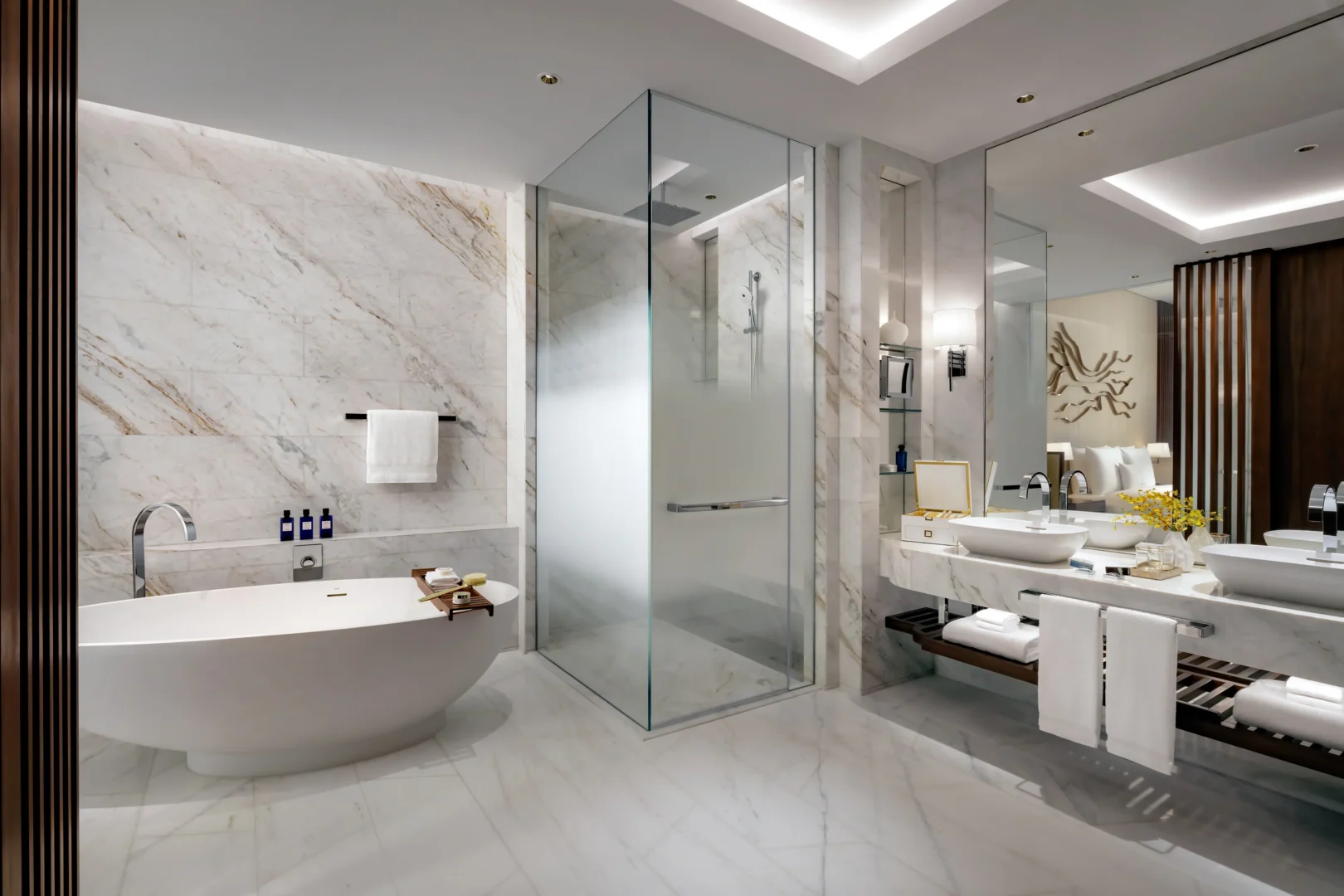 sky pool villa bathroom at atlantis the royal dubai