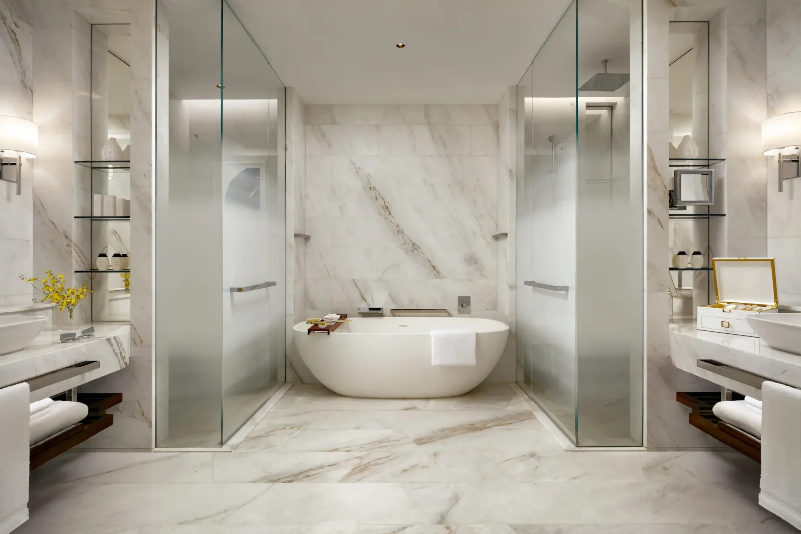 sky terrace suite bathroom at atlantis the royal dubai