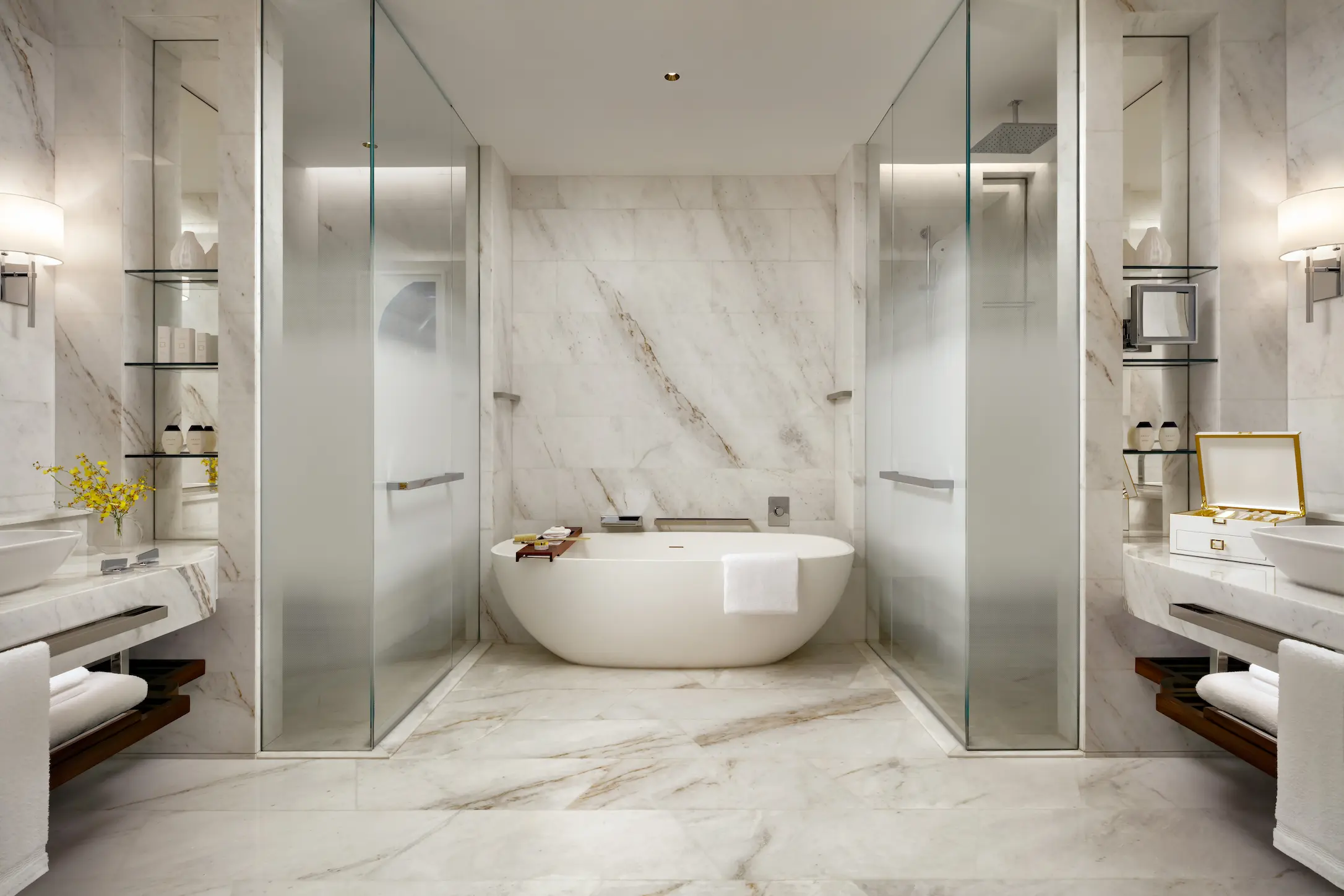 sky terrace suite bathroom at atlantis the royal dubai