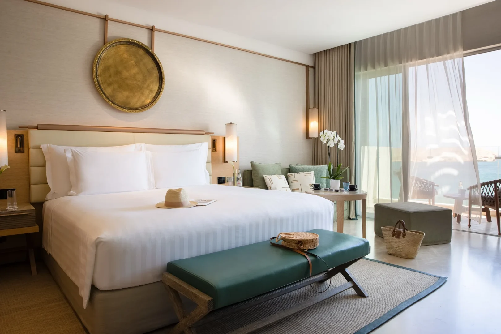 ocean balcony deluxe room at jumeirah muscat bay oman with private balcony and panoramic sea views