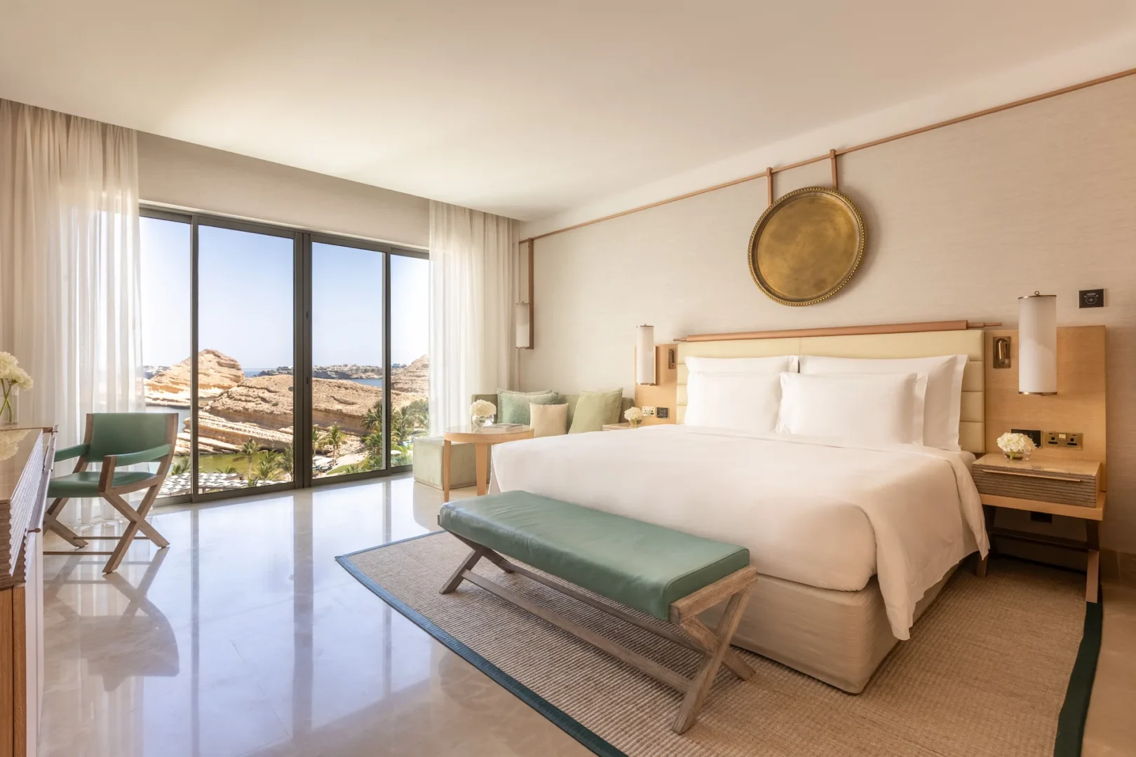 two bedroom ocean family club room at jumeirah muscat bay oman with spacious family accommodation and stunning sea views