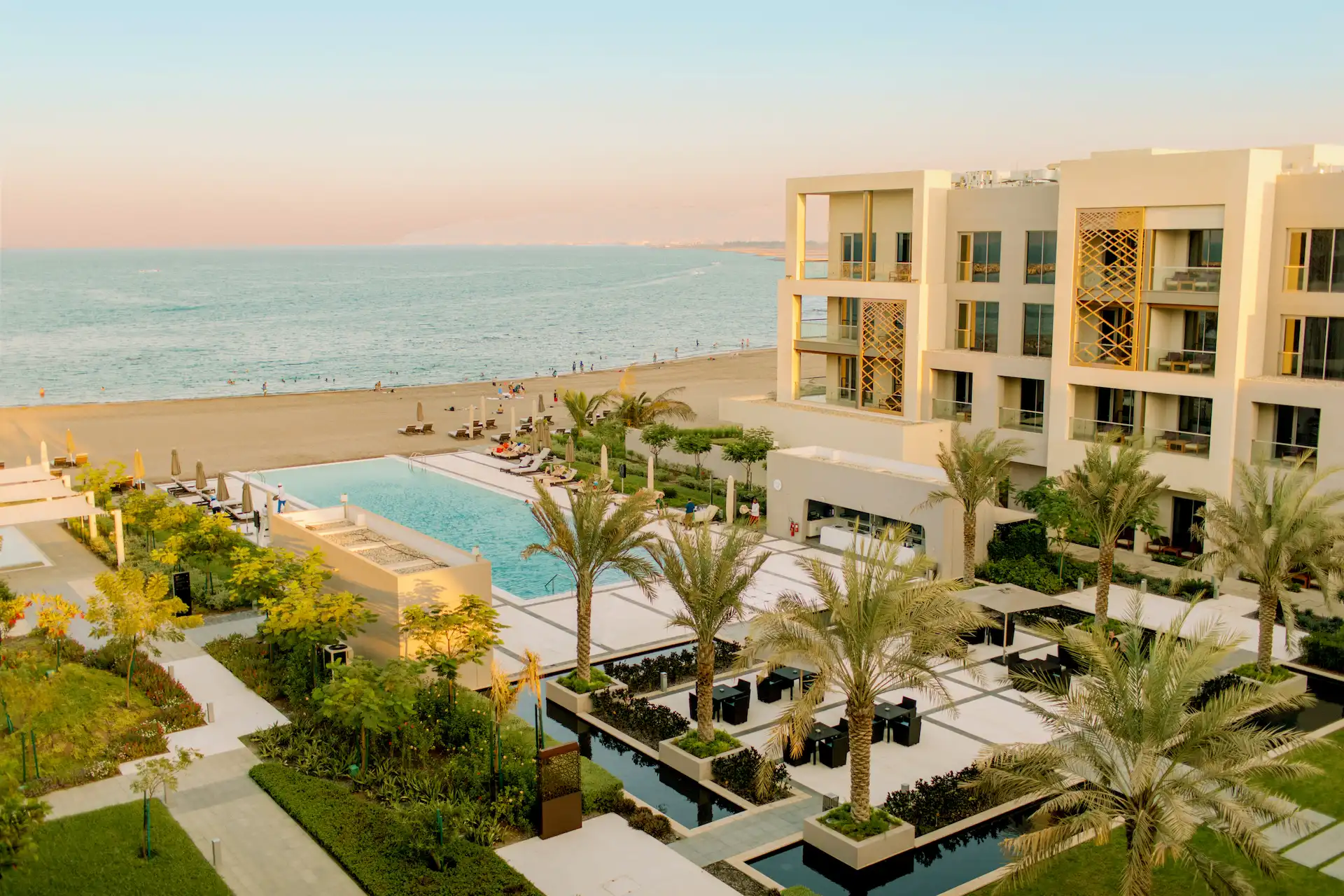 kempinski hotel muscat oman beach resort coastline view