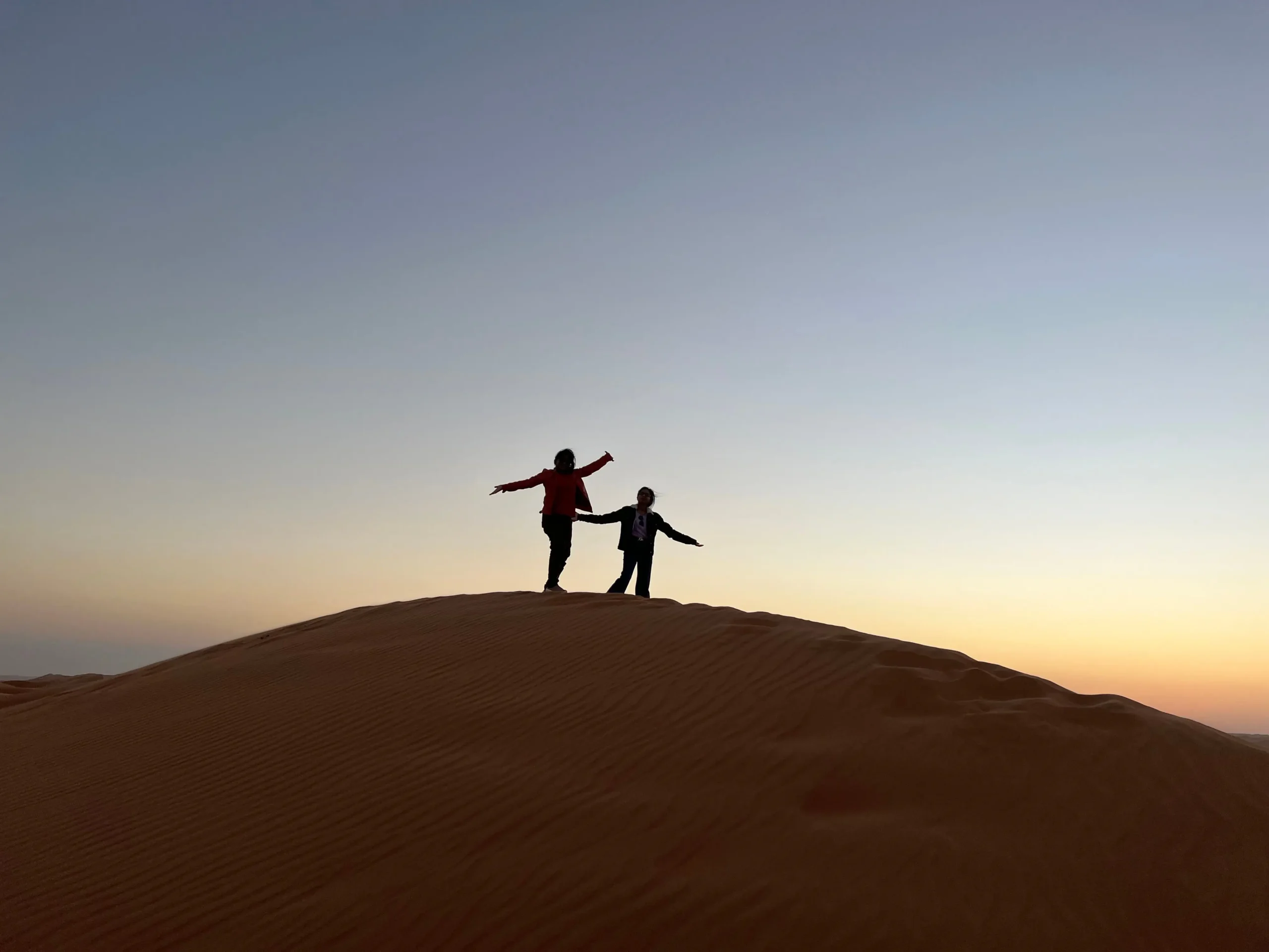 oman wahiba sands sunset