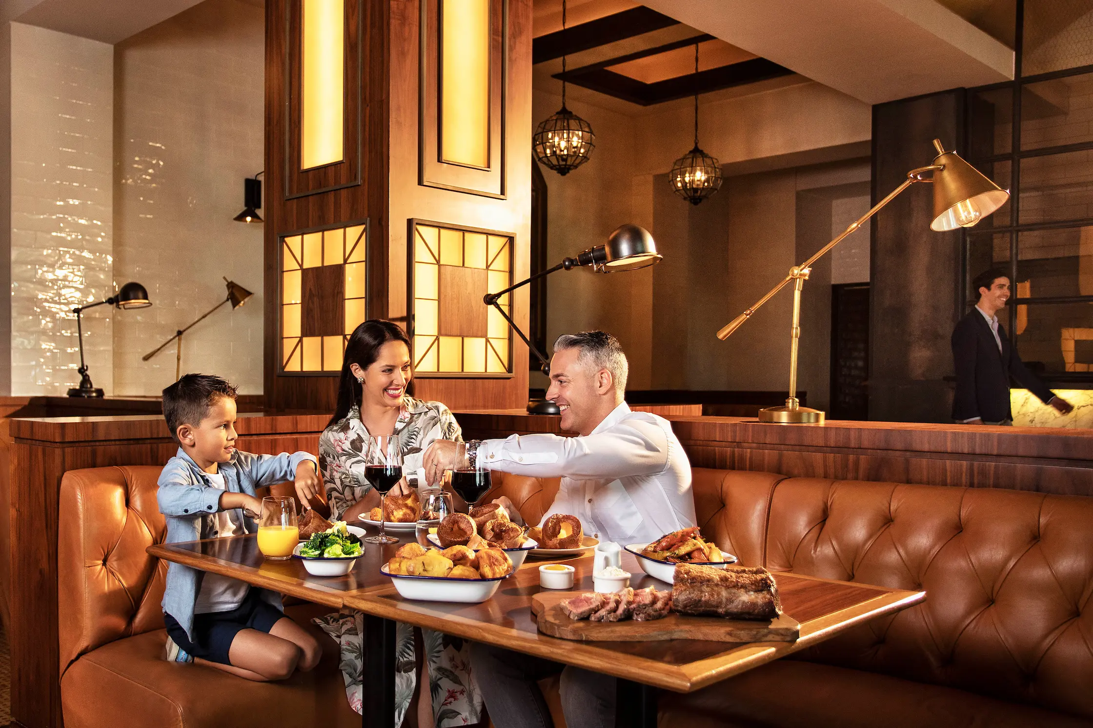 atlantis the palm bread street kitchen ramsays roast presented with rich flavours and classic british dining style in a vibrant luxury restaurant setting in dubai