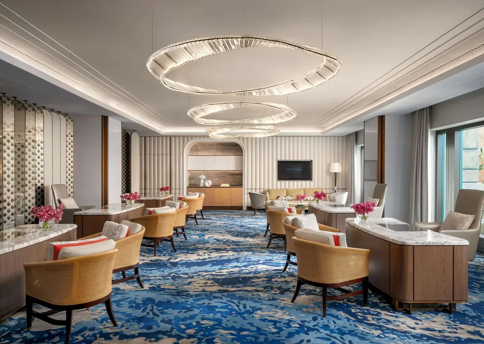 atlantis the palm imperial club room featuring refined interiors, elegant furnishings and exclusive luxury atmosphere in dubai