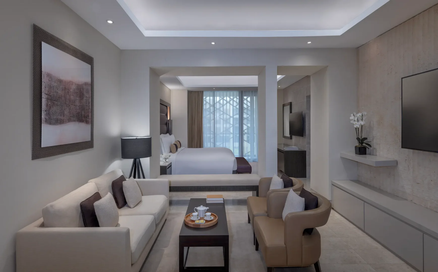 kempinski hotel muscat muscat junior suite with spacious luxury accommodation and elegant contemporary design