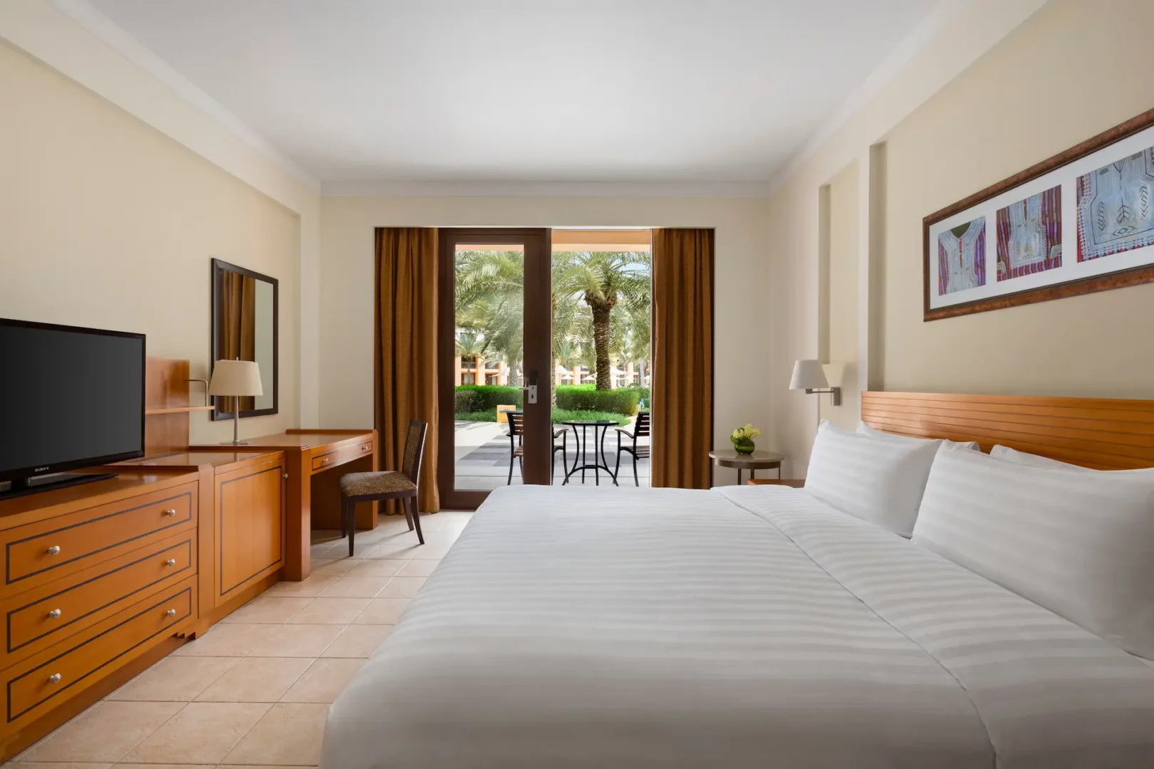 oman doubletree by hilton muscat al waha family connecting rooms terrace with spacious outdoor area and relaxed resort setting