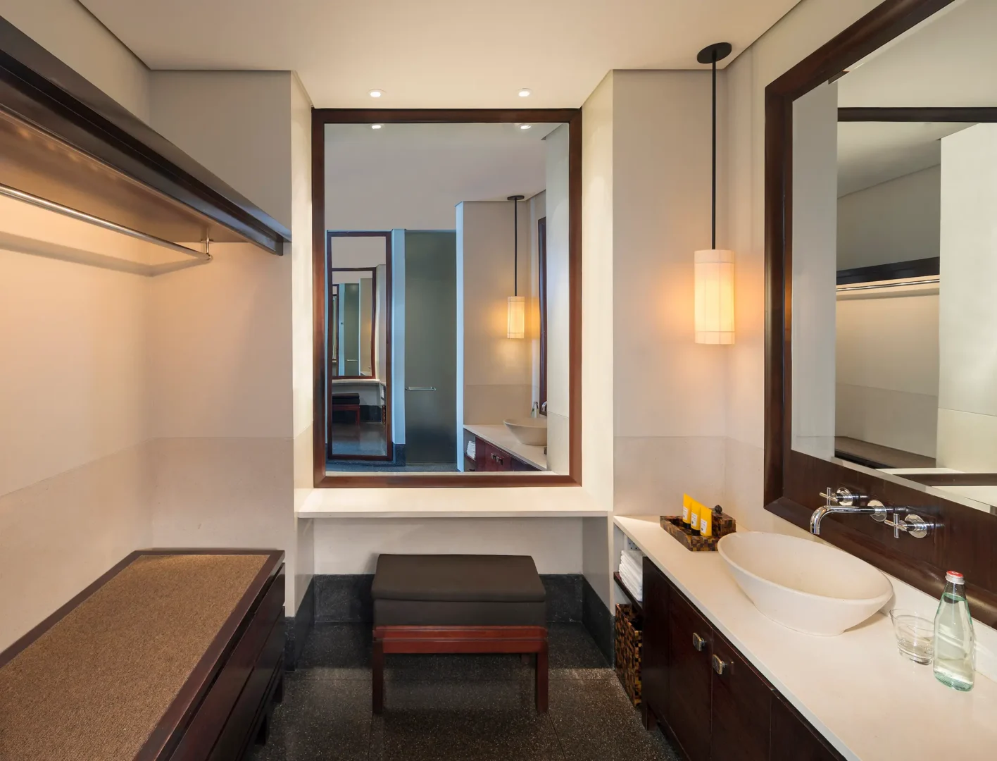 oman the chedi serai room wardrobe with refined storage design and elegant interior detailing