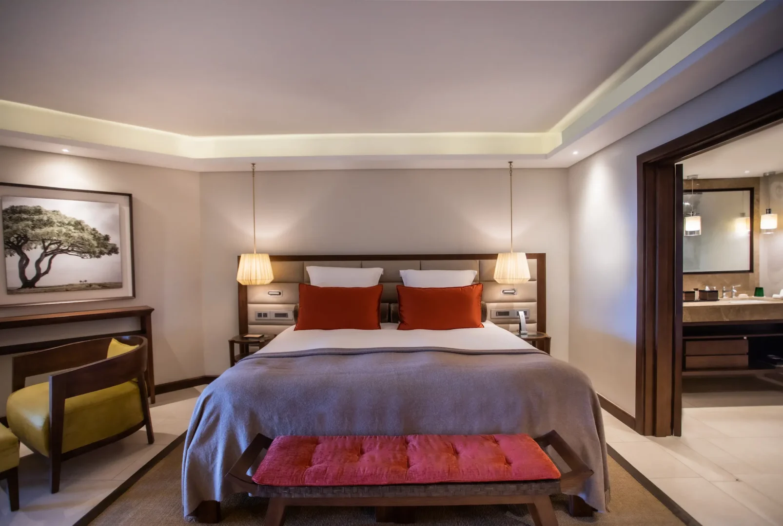 royal palm beachcomber family suite master room with elegant furnishings and refined luxury design in grand baie mauritius