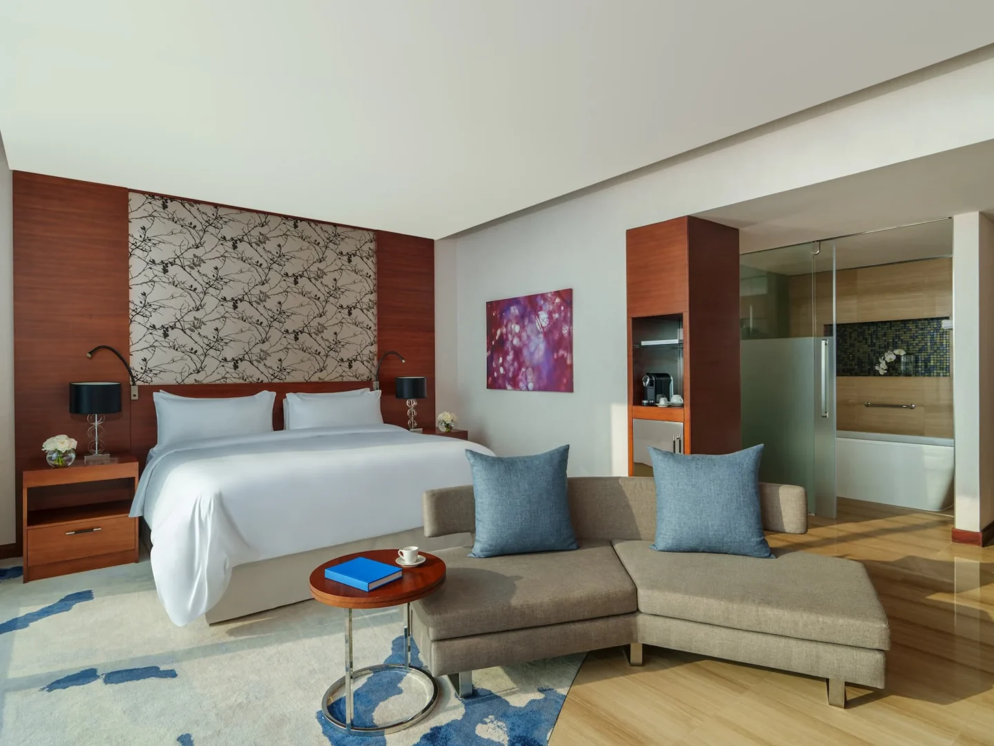 Fairmont Room at Fairmont Bab Al Bahr featuring contemporary décor, king or twin bedding and modern amenities