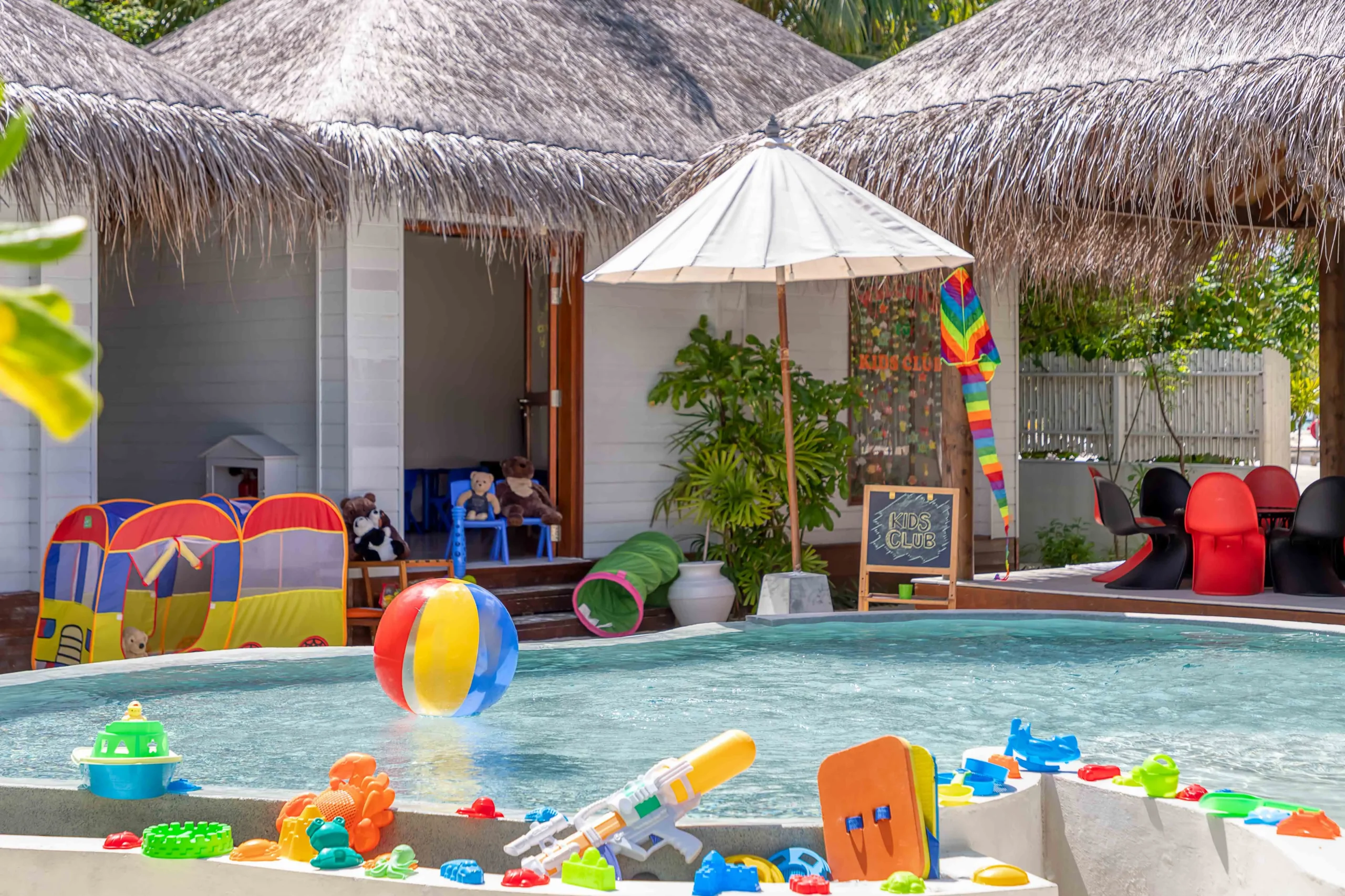 Children's activity area at the OZEN Kids Club at OZEN LIFE MAADHOO, offering dedicated facilities and supervised activities for younger guests.