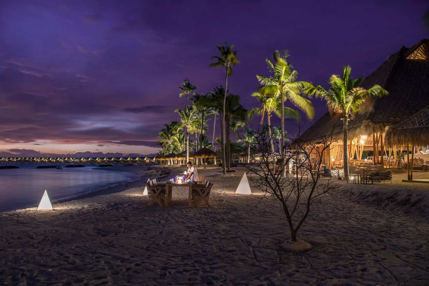 private dining experience at emerald maldives resort & spa in the maldives set in a secluded beachfront location with personalised service and ocean views