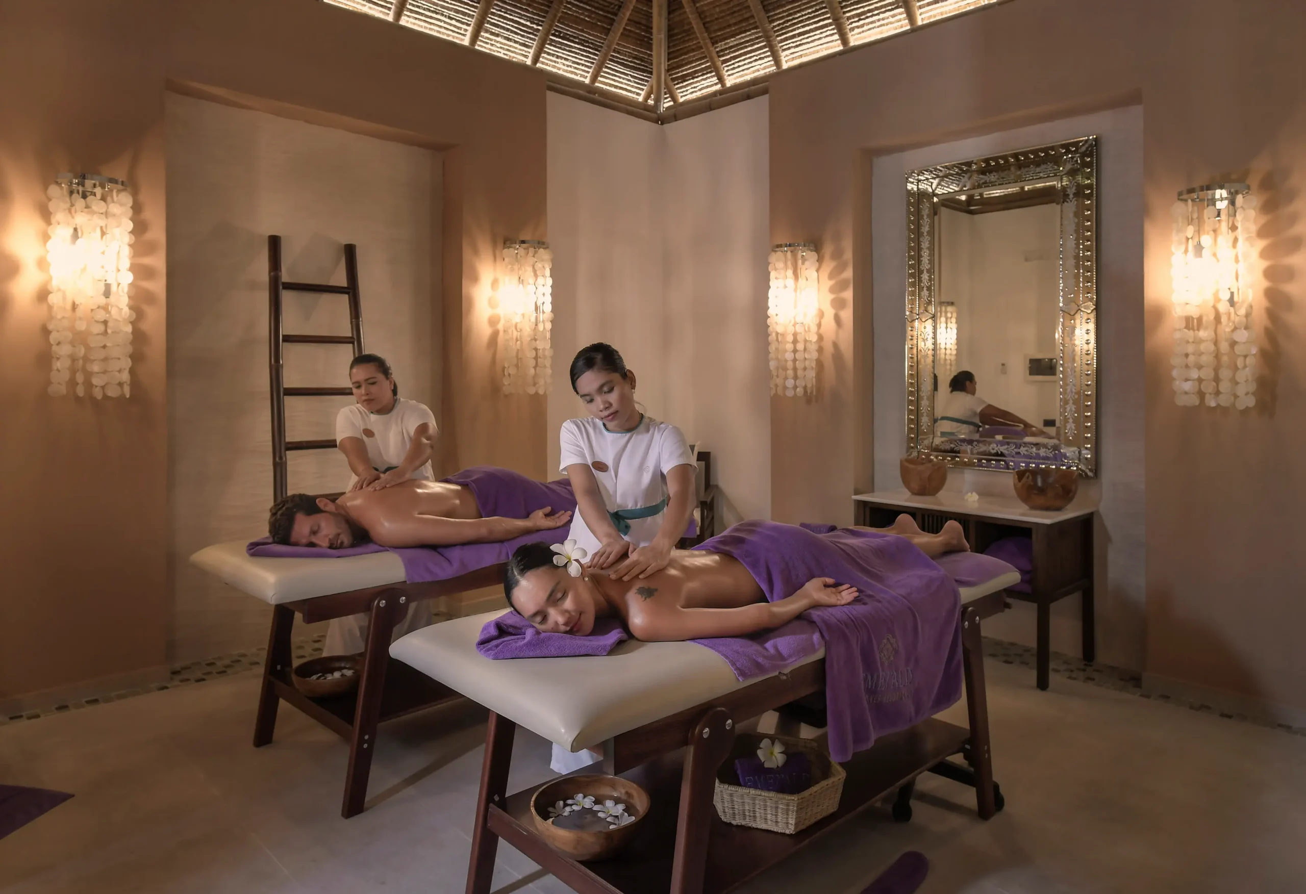 emerald spa at emerald maldives resort & spa in the maldives featuring treatment rooms, wellness facilities and a tranquil relaxation area