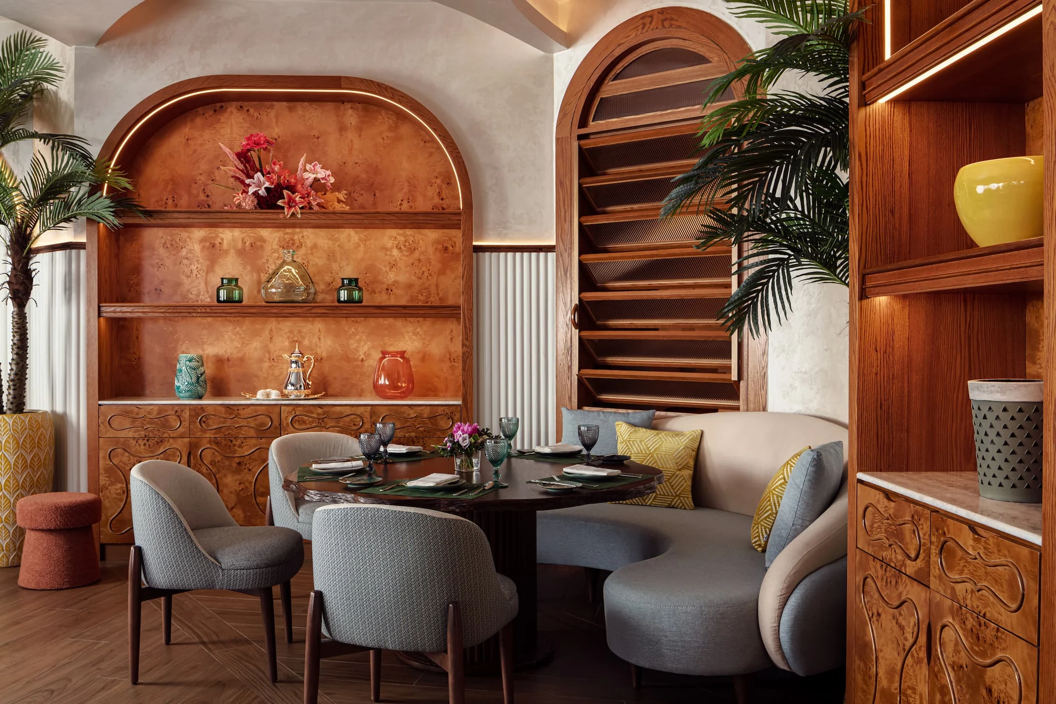 Karibu restaurant serving international and Omani-inspired cuisine at The St. Regis Al Mouj Muscat Resort in Oman
