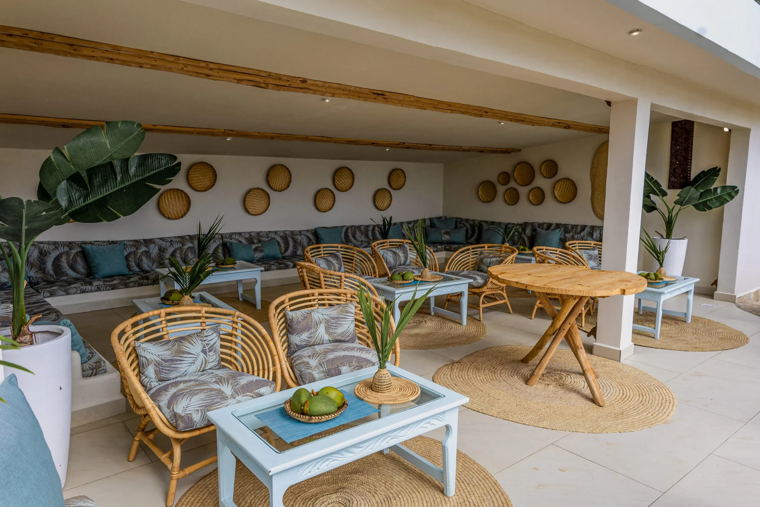 Chai Lounge at Breezes Beach Club & Spa Zanzibar serving tea coffee and cakes in a relaxed lounge setting.