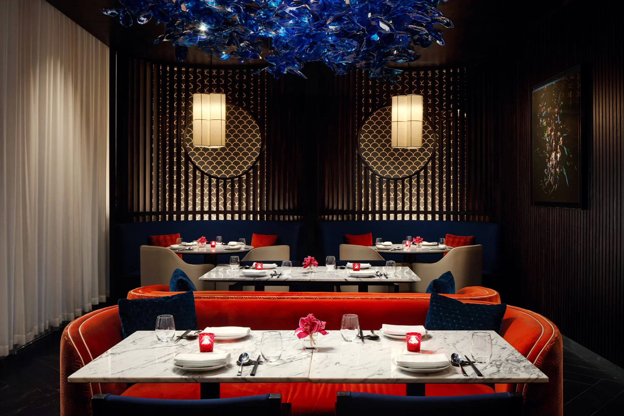 Hakkasan restaurant serving contemporary Chinese cuisine at The St. Regis Al Mouj Muscat Resort in Oman