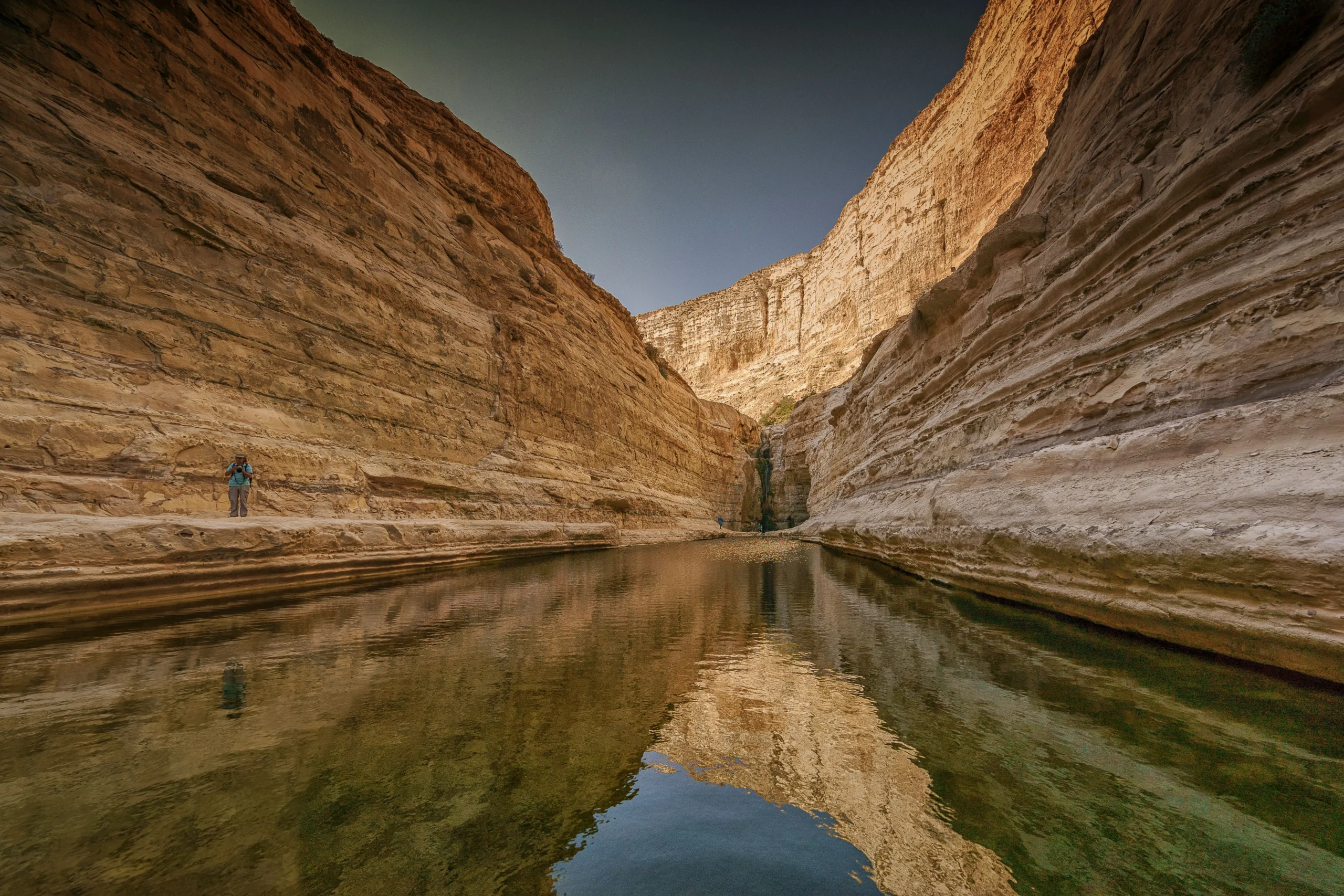 Excursion to Wadi Bani Khalid featuring natural pools and mountain scenery near Desert Nights Resort Oman